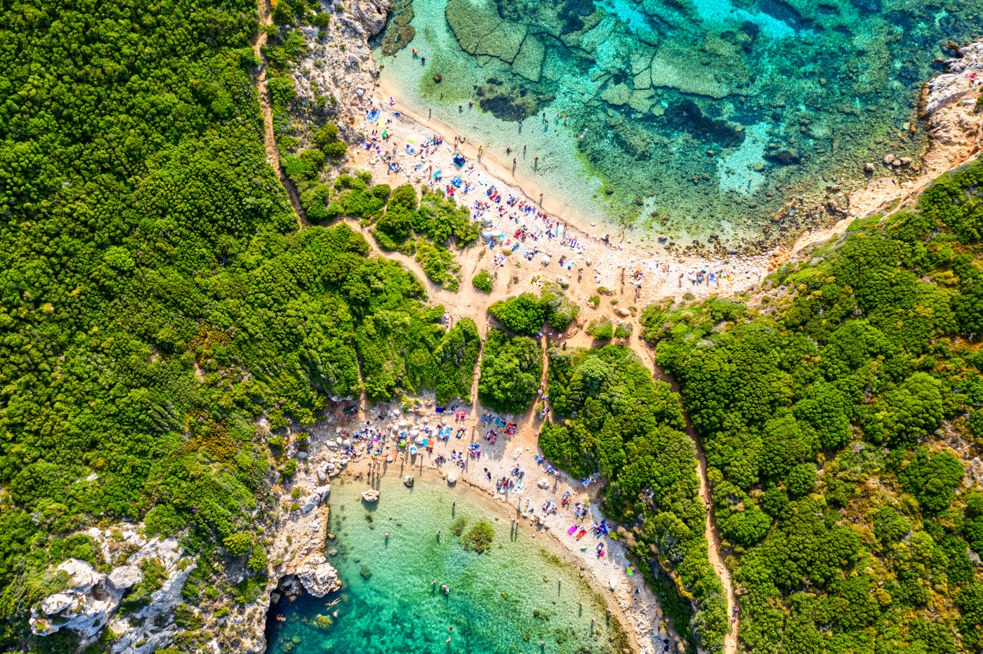 Strand von Porto Timoni auf Korfu